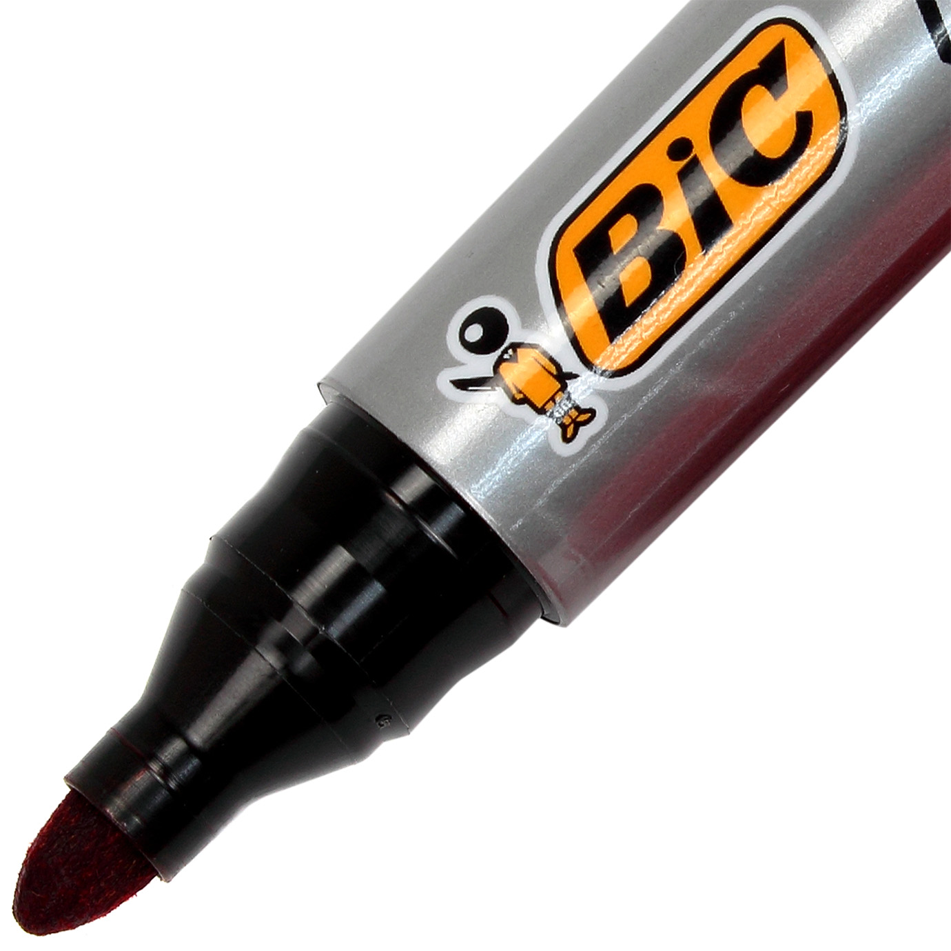Маркер "Bic" 2000 №820913/033/8209133 Permanent 0,8-3мм червоний(12) — фото 4