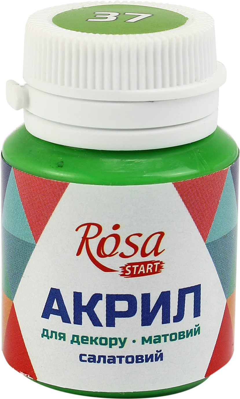 Акрил для декору "Rosa Talent" 20мл №20037/9276 матовий салатовий — купити | Канцелярський Сад