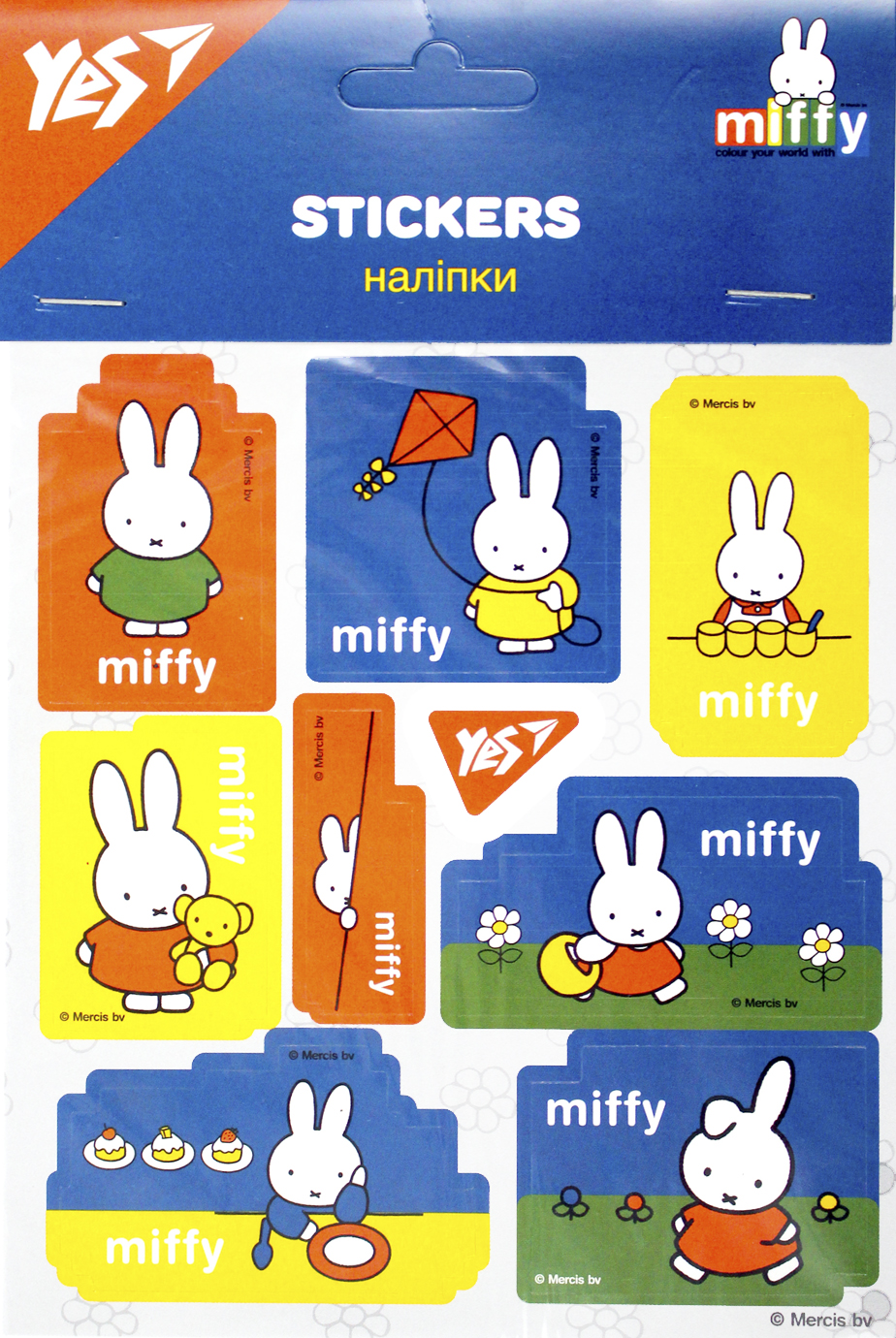 Наліпки Yes "Miffy 2" 2 арк. №955374(10) — фото товару | Канцелярський Сад