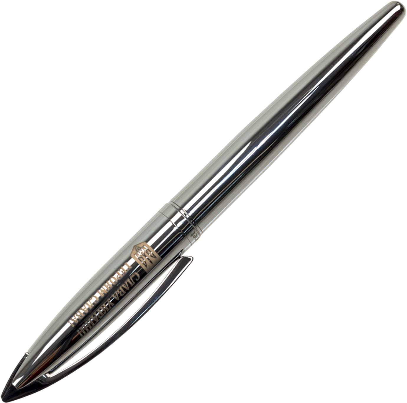 Ручка перова "Optima" №O15921-16-1P "Слава Україні!Героям Слава!" корпус сріблястий — фото 3