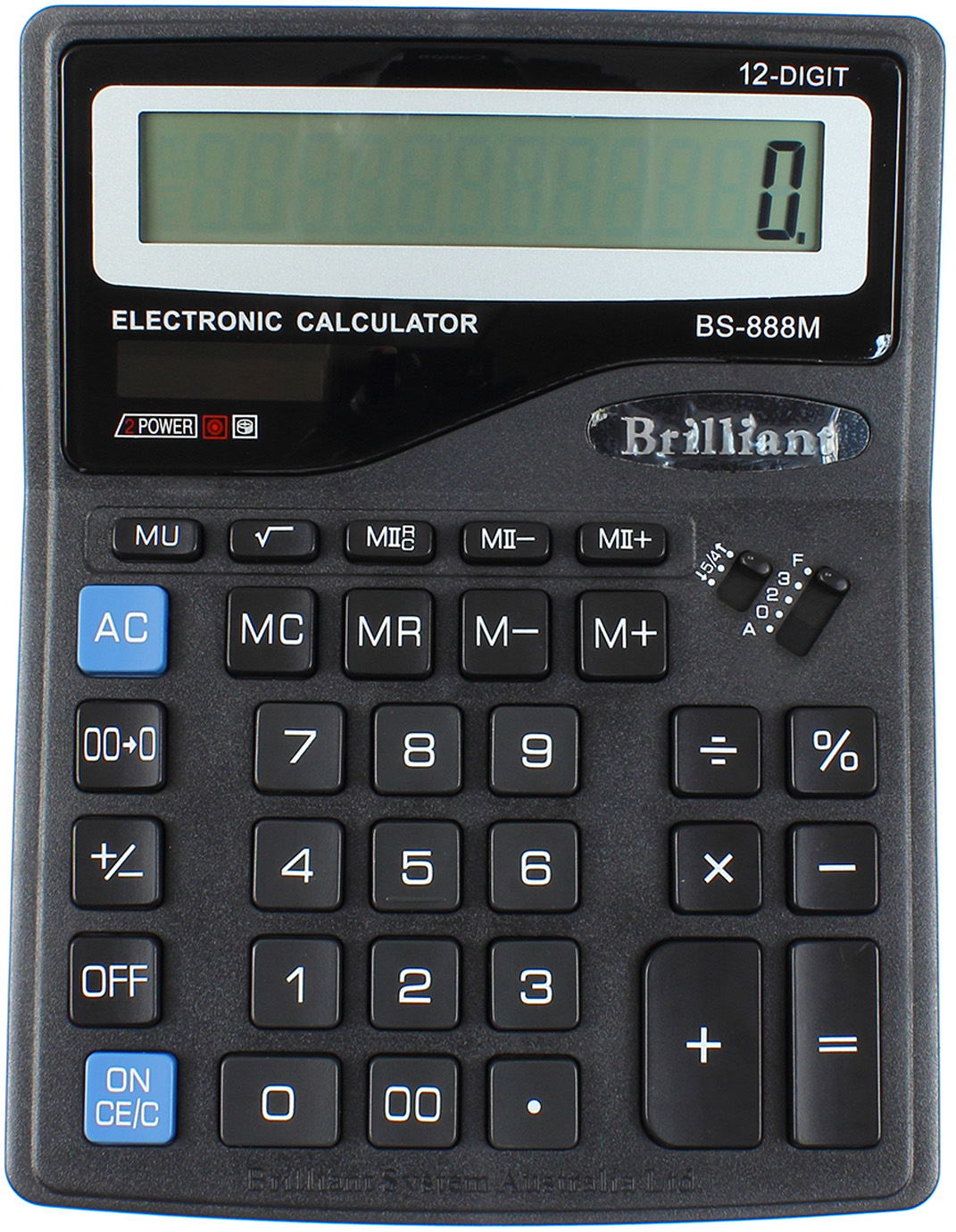 Калькулятор "Brilliant" №BS-888М (12-розряд.) — фото 4