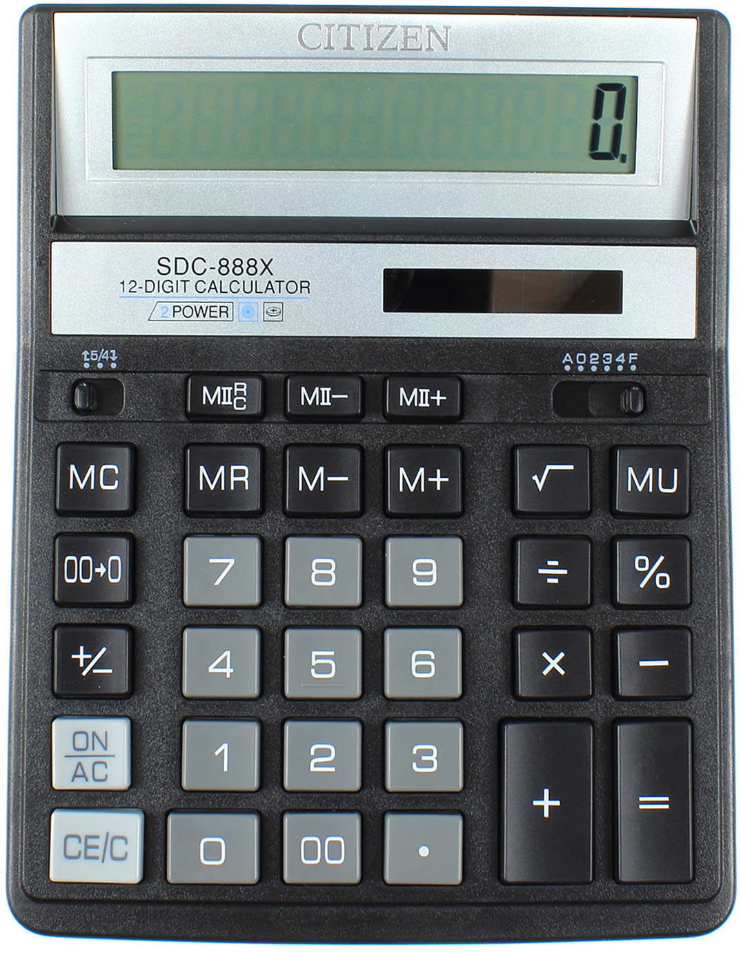 Калькулятор "Citizen" №SDC-888XBK чорн. (12-розряд.)(10)(40) — фото 4