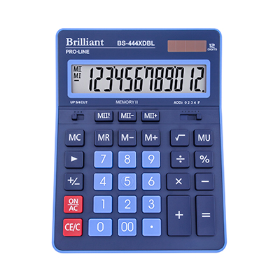 Калькулятор "Brilliant" №BS-444XDBL(20) — купити | Канцелярський Сад