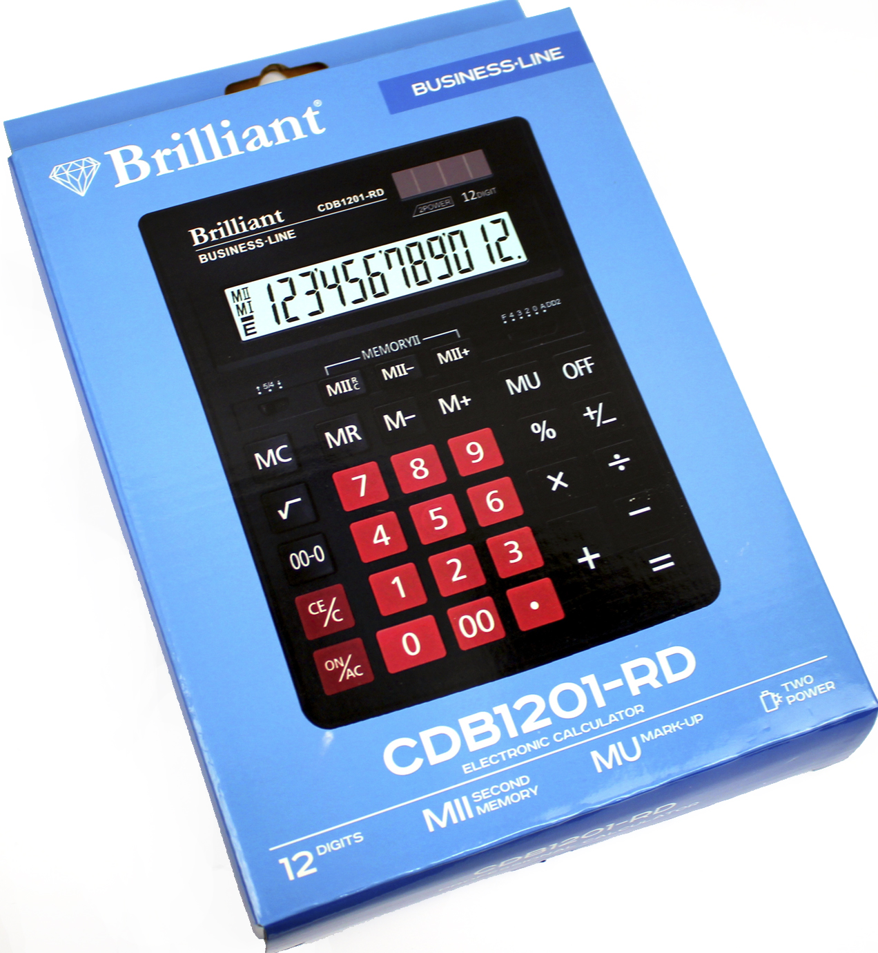 Калькулятор "Brilliant" №CDB1201-RD (12-розряд.)(10) — фото 7