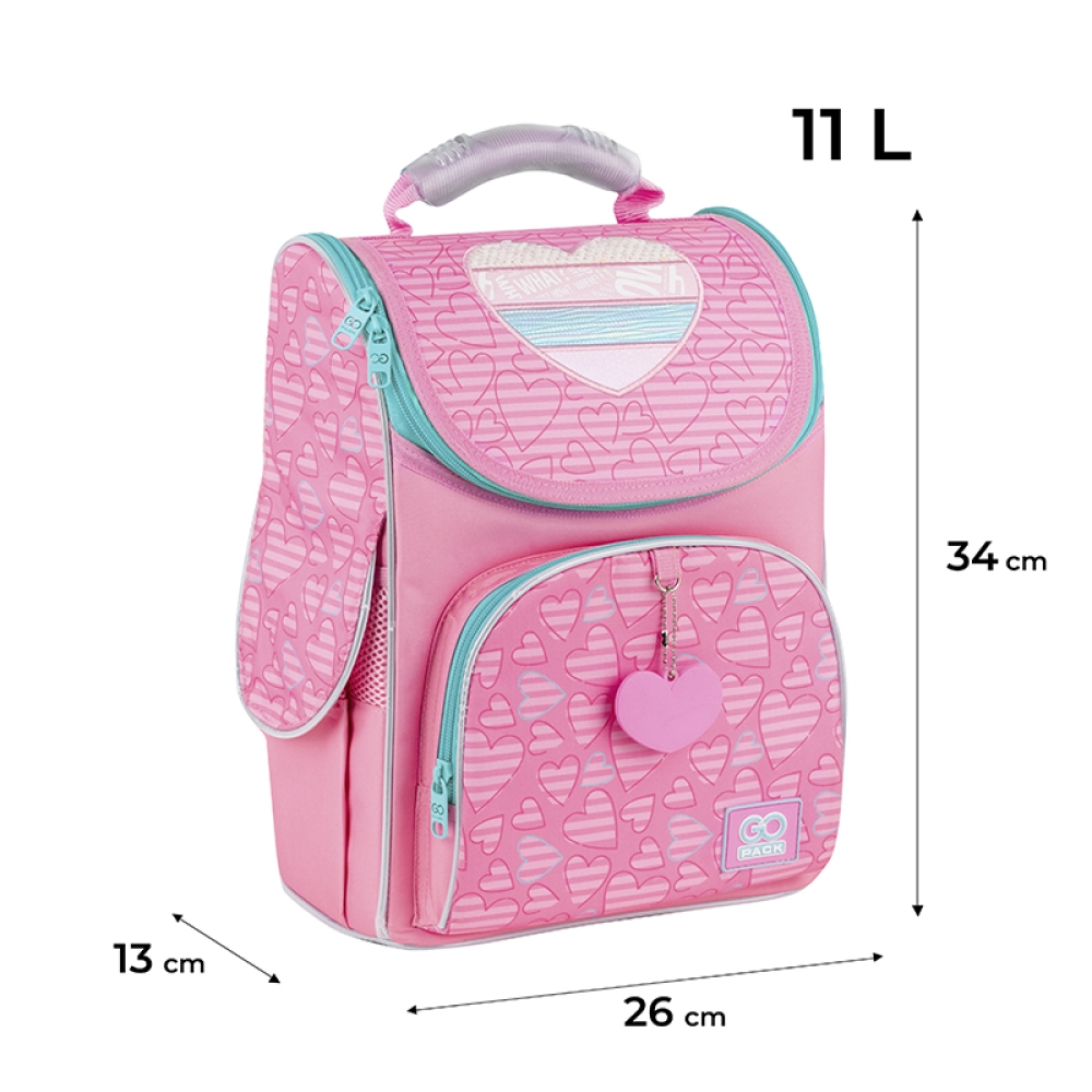 Рюкзак каркасний "GoPack" Education Pink Dreams 2від.,2карм. №GO25-5001S-1 — фото 3