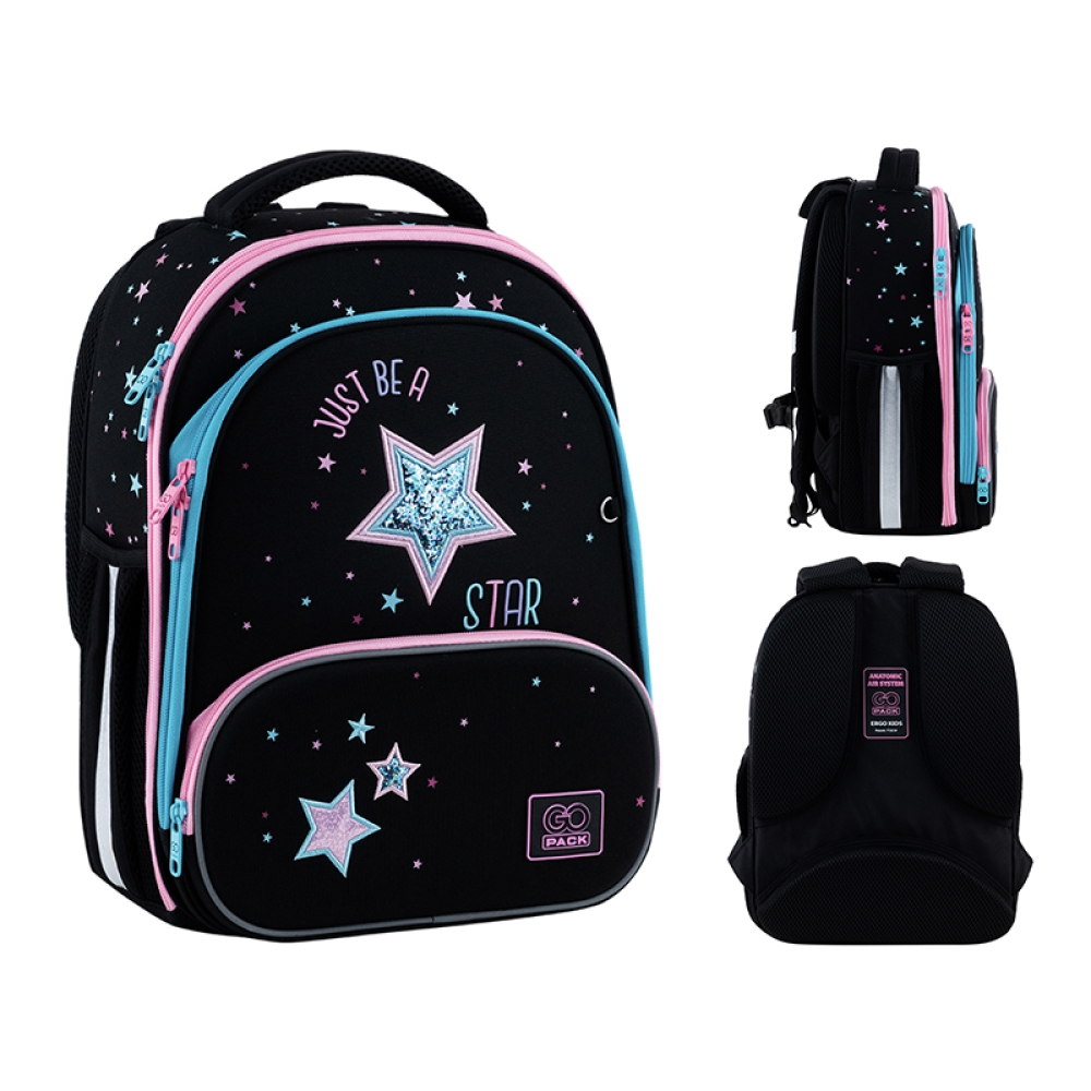 Рюкзак каркасний "GoPack" Education Be A Star 2від.,2карм. №GO25-597M-1 — купити | Канцелярський Сад