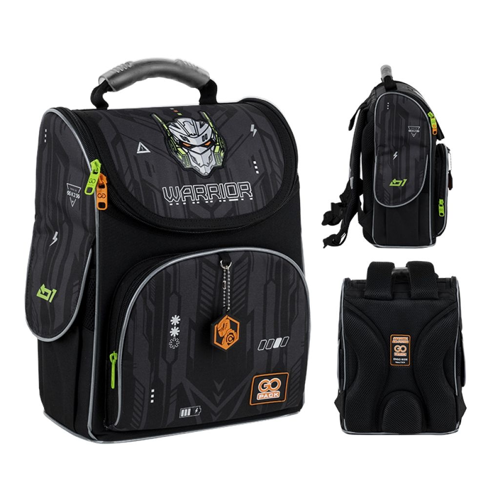 Рюкзак каркасний "GoPack" Education Warrior 2від.,2карм. №GO25-5001S-8 — купити | Канцелярський Сад