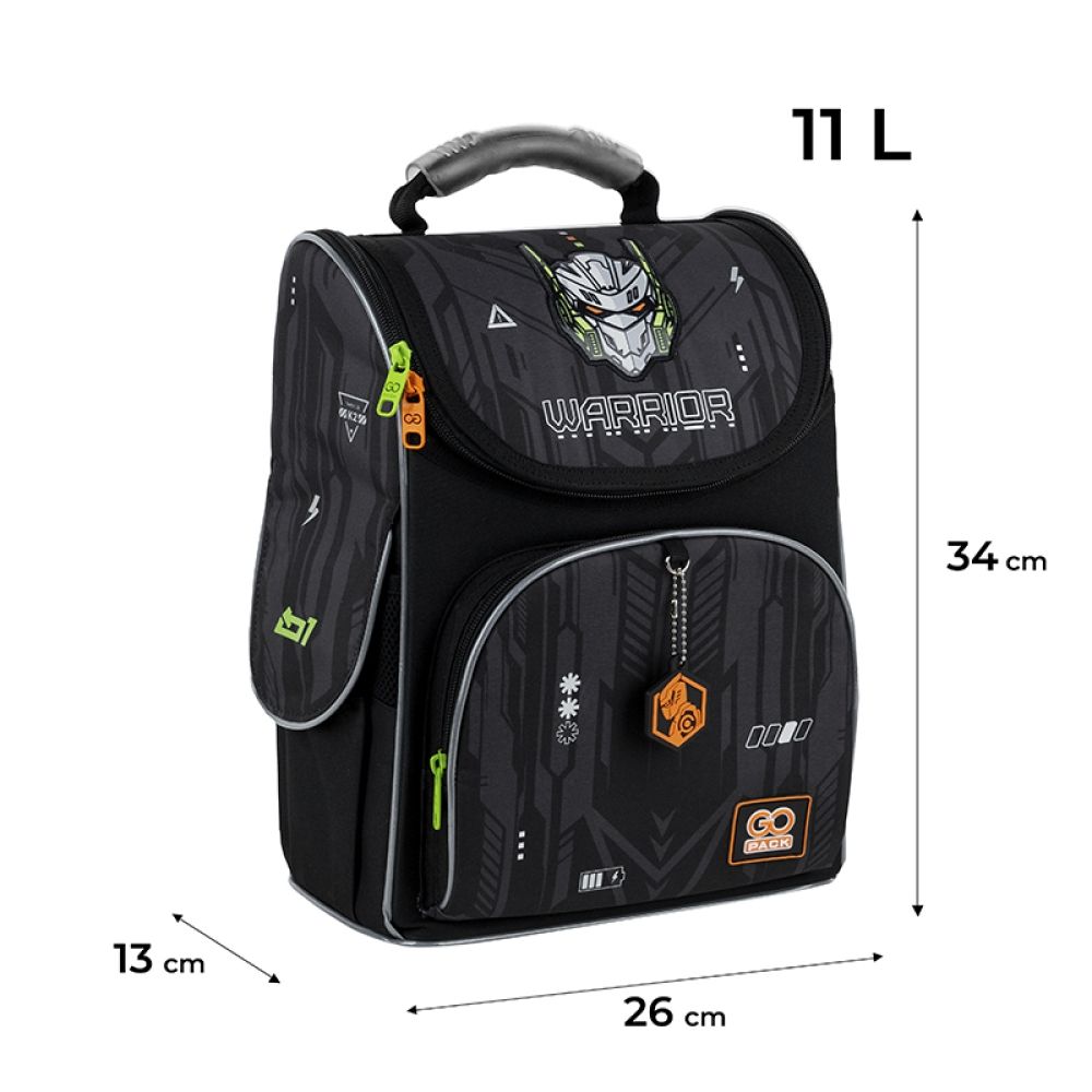 Рюкзак каркасний "GoPack" Education Warrior 2від.,2карм. №GO25-5001S-8 — фото 3