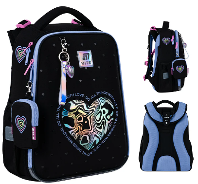 Рюкзак каркасний "Kite" Education Love is 2від.,2карм. №K25-531M-2(4) — купити | Канцелярський Сад