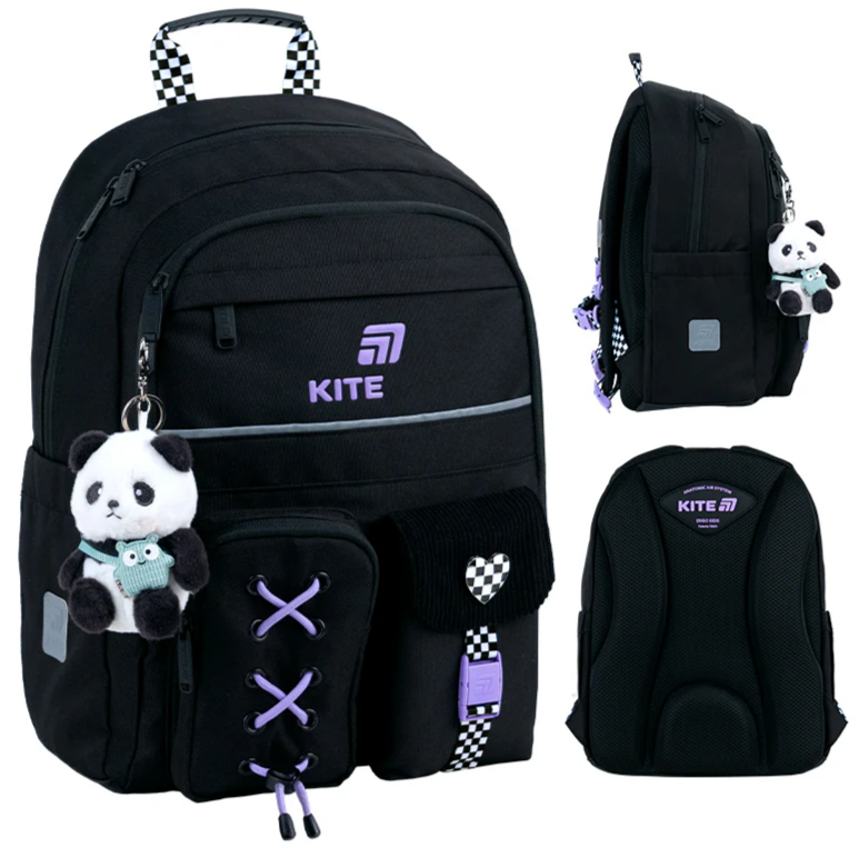 Рюкзак "Kite" Education Panda Love 2від.,5карм. №K26-584M-2(10) — купити | Канцелярський Сад