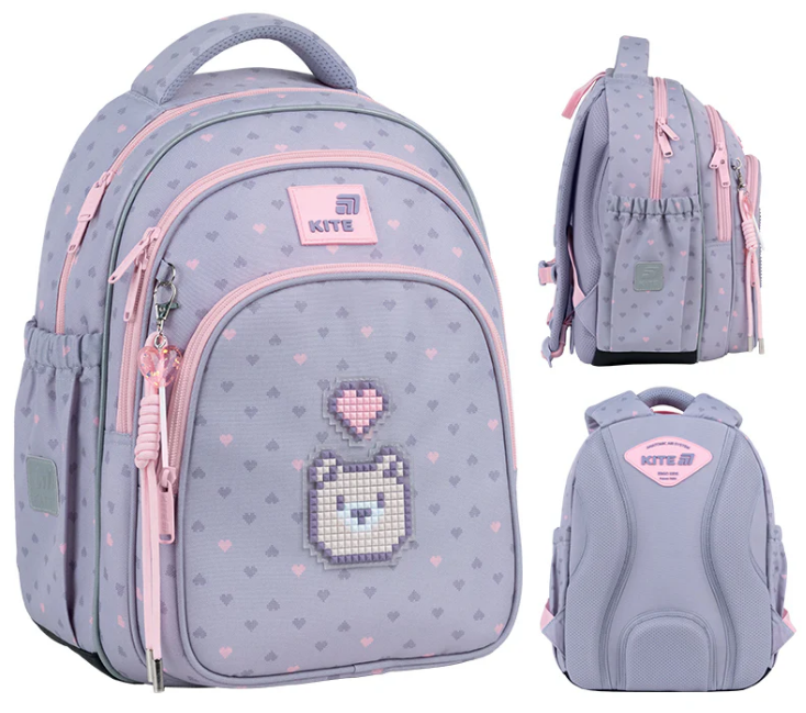 Рюкзак "Kite" Education Pixel Love 3від.,2карм. №K26-763S-1(6) — купити | Канцелярський Сад