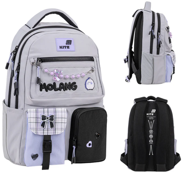Рюкзак "Kite" Education teens Molang 2від.,6карм. №ML26-2587M(10) — купити | Канцелярський Сад