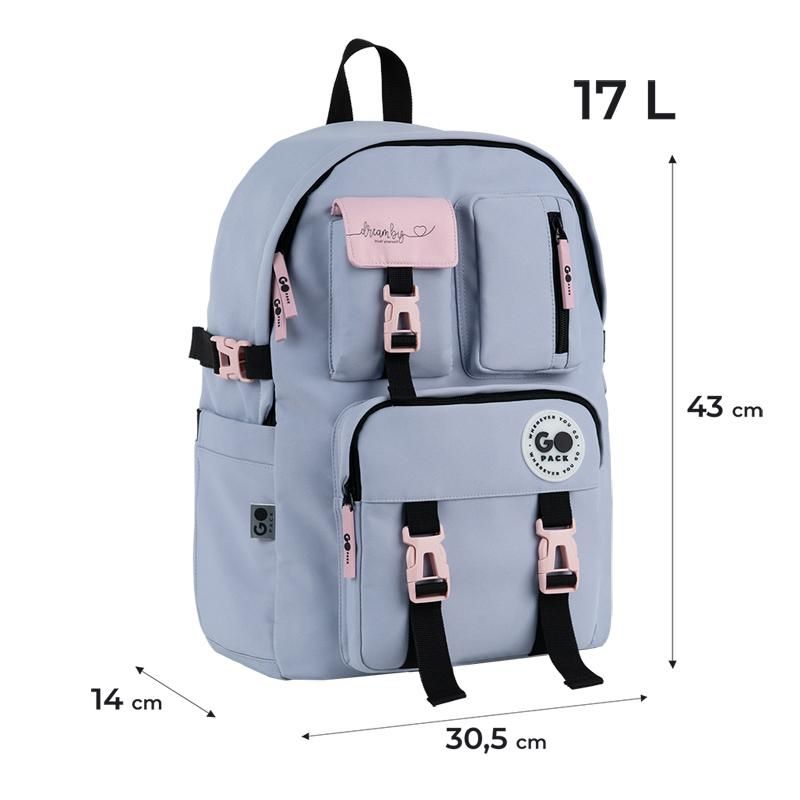 Рюкзак "GoPack" Education Teens 1від.,5карм. сірий №GO26-2500L-1(10) — фото 3