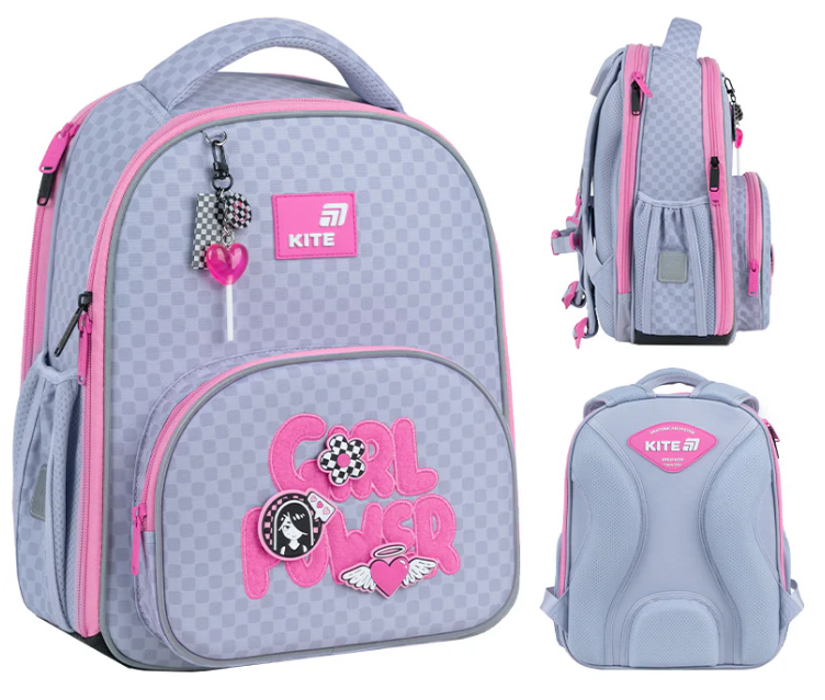 Рюкзак каркасний "Kite" Education Girl's Power 2від.,3карм. №K26-556M-1(4) — купити | Канцелярський Сад