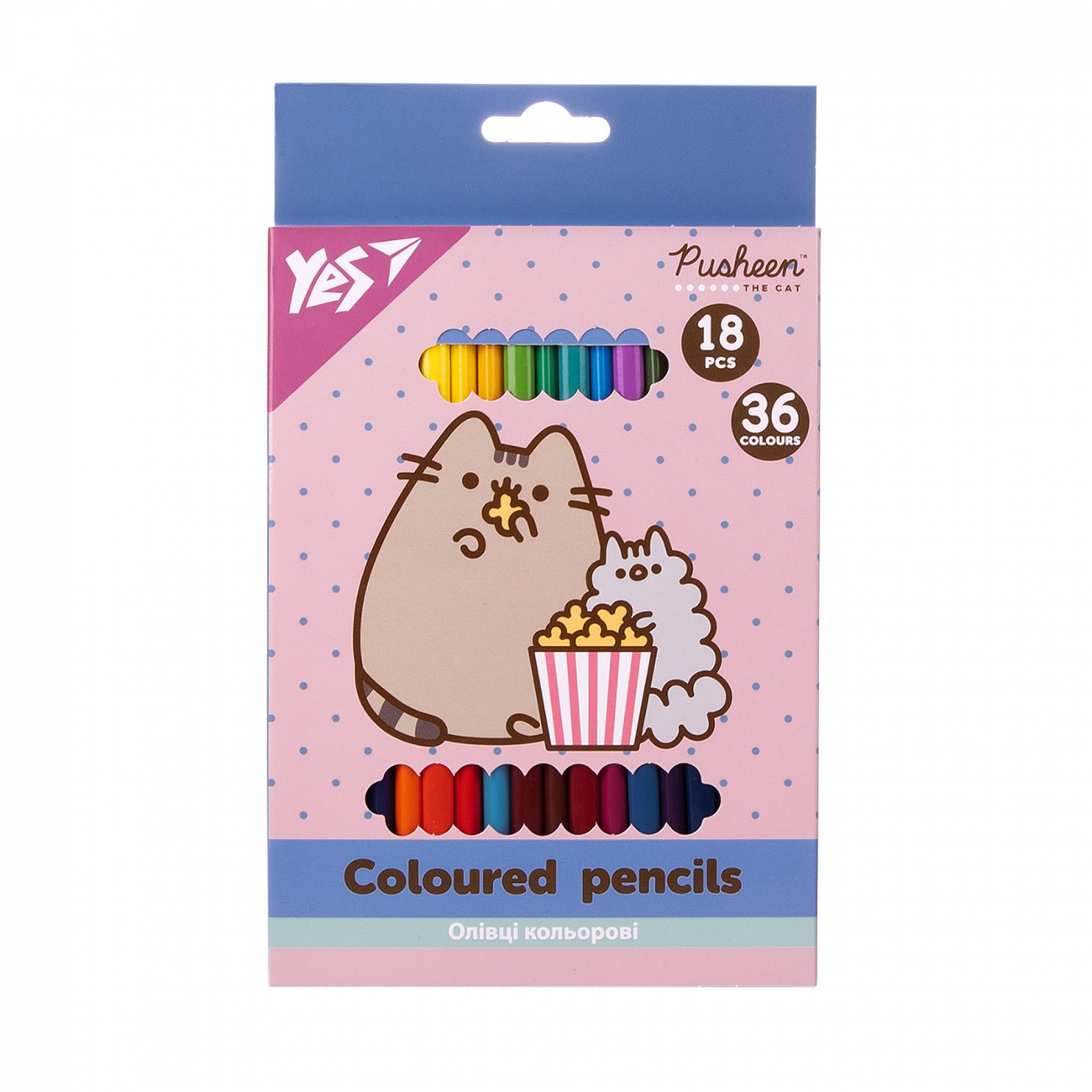 Олівці кольор. 36 кольор./18шт "Yes" №290769 Pusheen(8) — фото товару | Канцелярський Сад