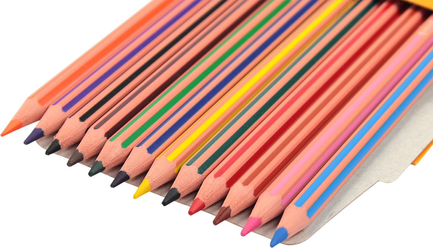 Олівці кольор. 12 кольор. "Bic" №950522/9102 Кідс Еволюшн Страйпс(12) — фото 5