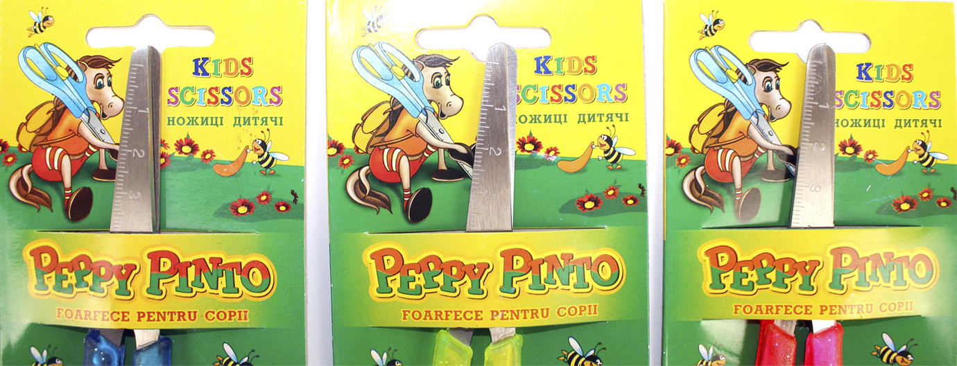 Ножиці дит. "Пегашка/Peppy Pinto" №105/KS105B/KS115B/1155 13 см з пружиною (12)(360) — фото 4