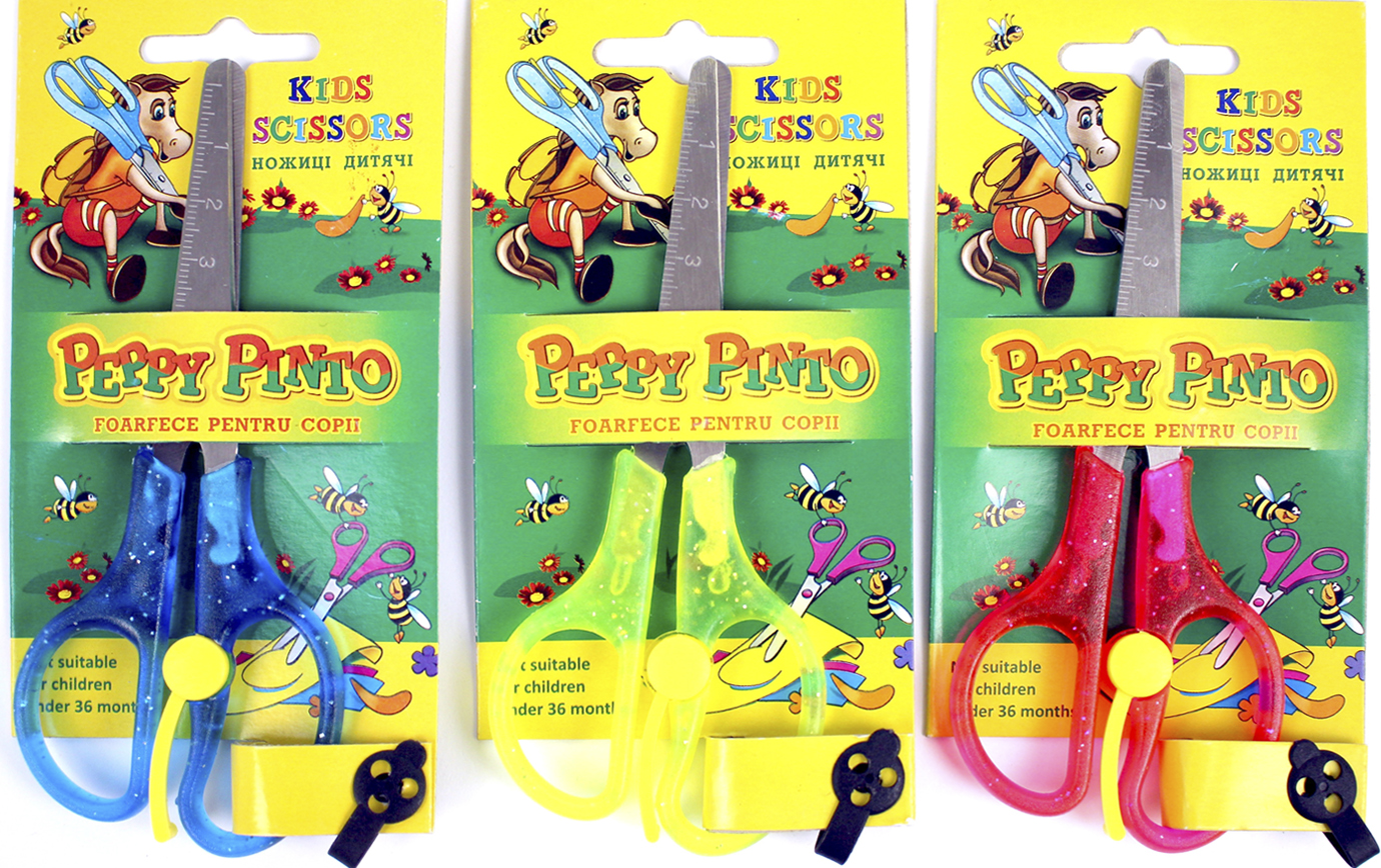 Ножиці дит. "Пегашка/Peppy Pinto" №105/KS105B/KS115B/1155 13 см з пружиною (12)(360) — купити | Канцелярський Сад