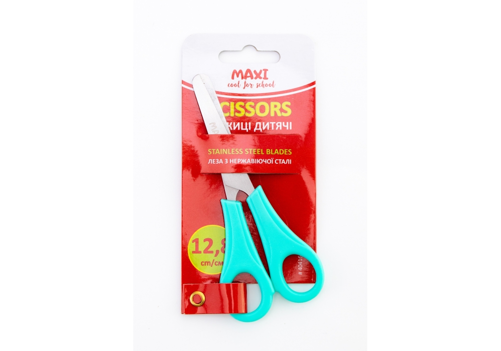 Ножиці дит. "CoolForSchool/Maxi" №CF40416/MX40416 12,8см(12)(24)(288) — купити | Канцелярський Сад