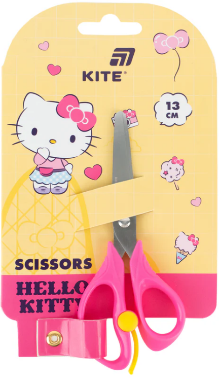 Ножиці дит. "Kite" №HK26-129 Hello Kitty 13см з пружиною(24) — фото товару | Канцелярський Сад