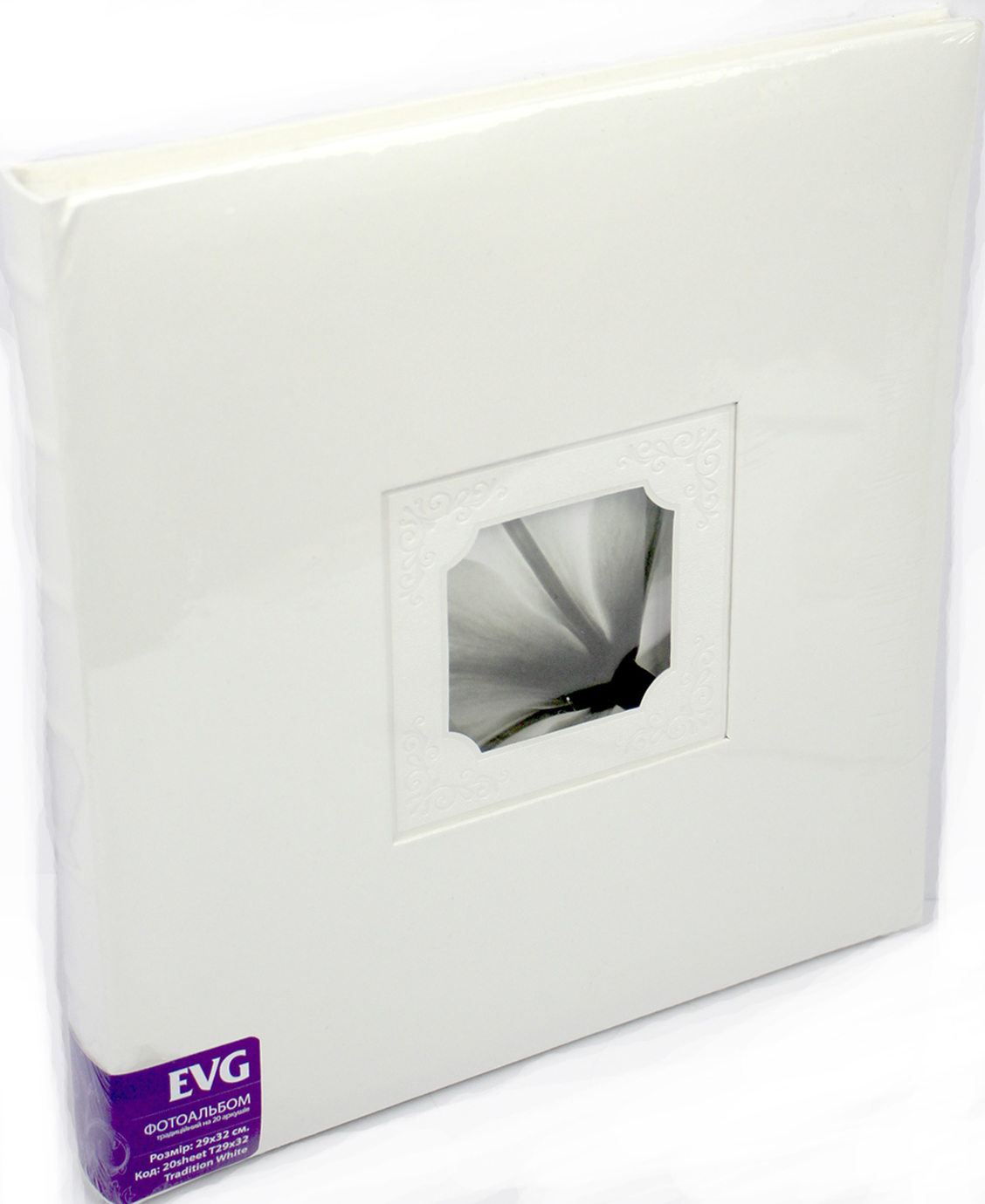 Фотоальбом "EVG" 20sheet T29х32 Tradition White — фото товару | Канцелярський Сад