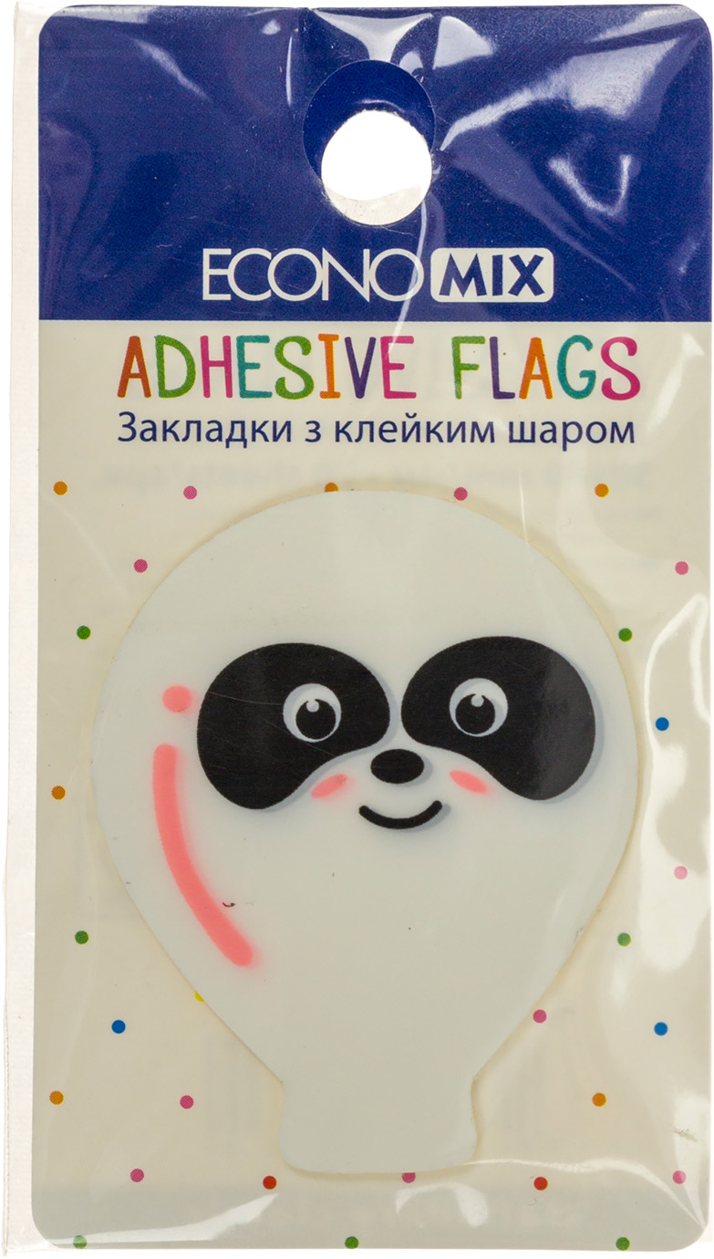 Стікери-закладки пласт. "Economix" Fun balloons 40х50мм 20шт асорті №E20967-02(48) — фото 3