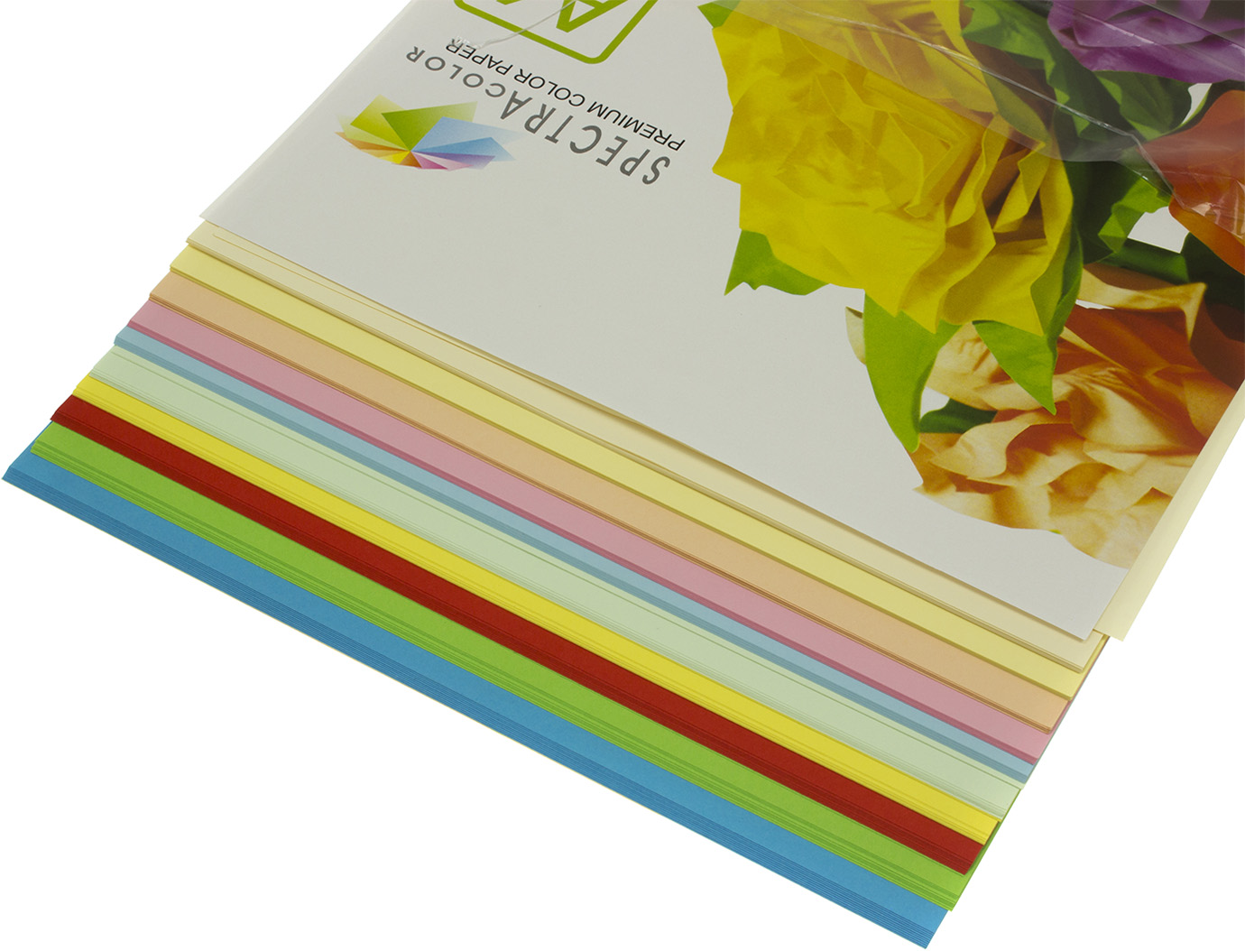 Папір кольор.А4 80г/м супер мікс 10х10 Spectra Color-Rainbow Pack IT 85 "B"(100шт)(22)(25) — фото 3