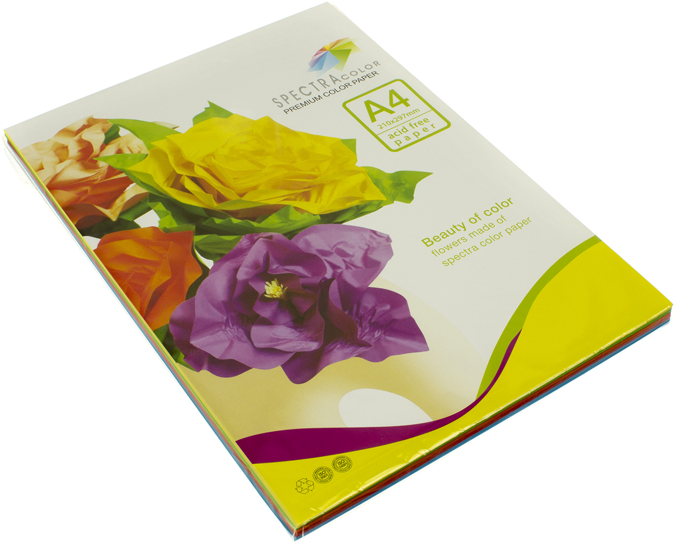 Папір кольор. А4 80г/м інт. 5х20 Spectra Color-Rainbow Pack Deep IT 82 "A"(100шт)(25) — фото товару | Канцелярський Сад