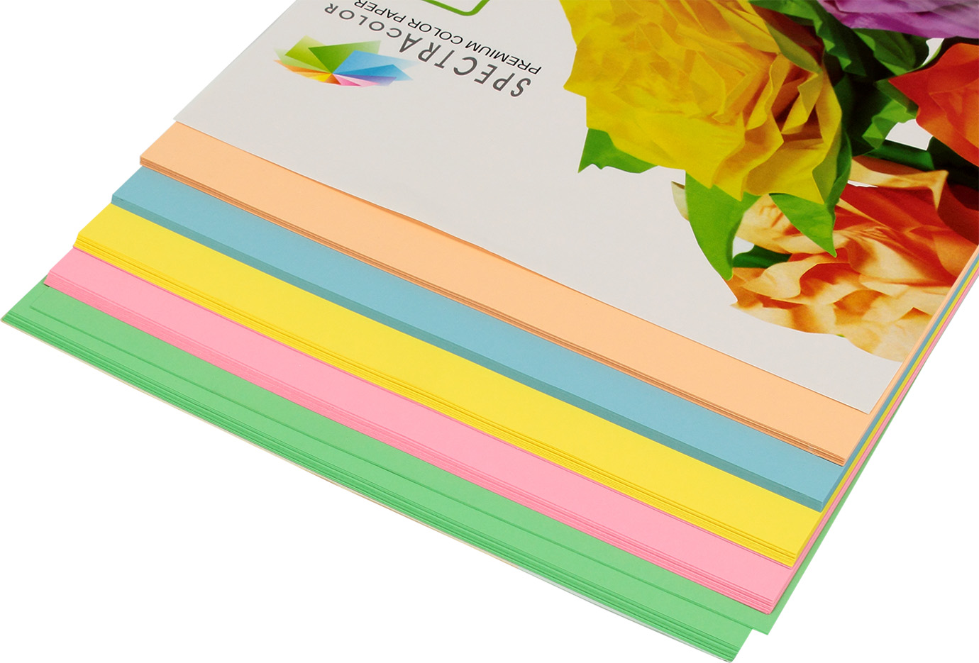 Папір кольор. А4 80г/м паст. 5х20 Spectra Color-Rainbow Pack Light IT 82"Т"(100шт)(25) — фото 3