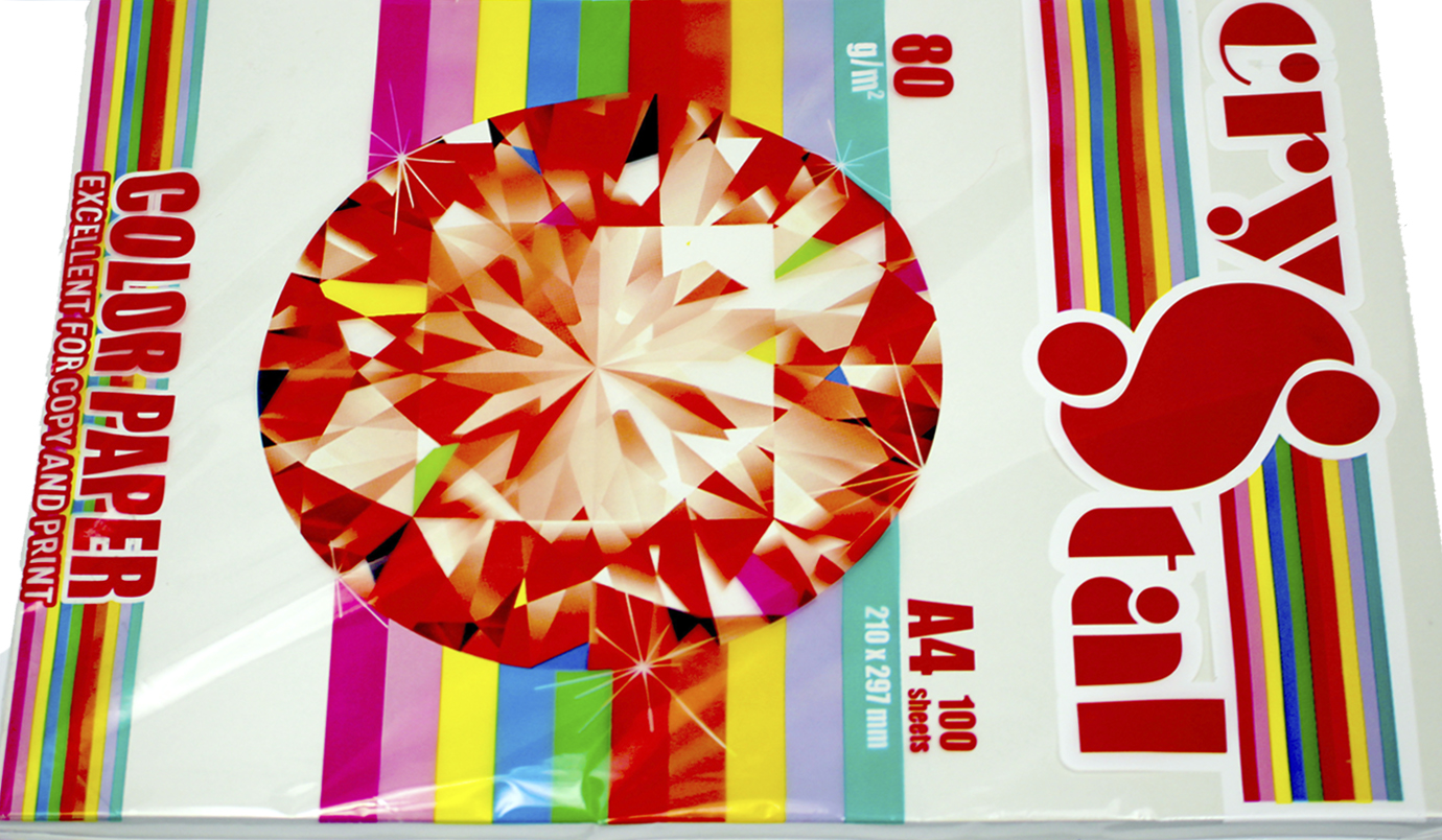 Папір кольор. А4 80г/м інт. Crystal Color Paper Platinum 272 (сірий)(100)(2500) — фото 7