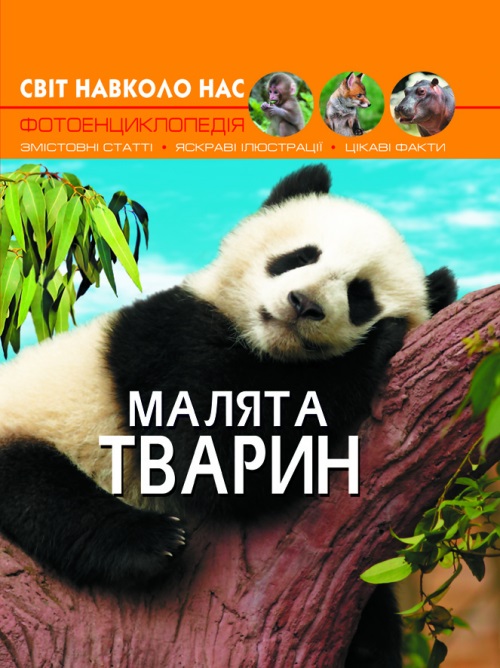 Книжка А4 "Світ навколо нас. Малята тварин" №9499 тв. обкл./Кристал Бук/(10) — фото товару | Канцелярський Сад
