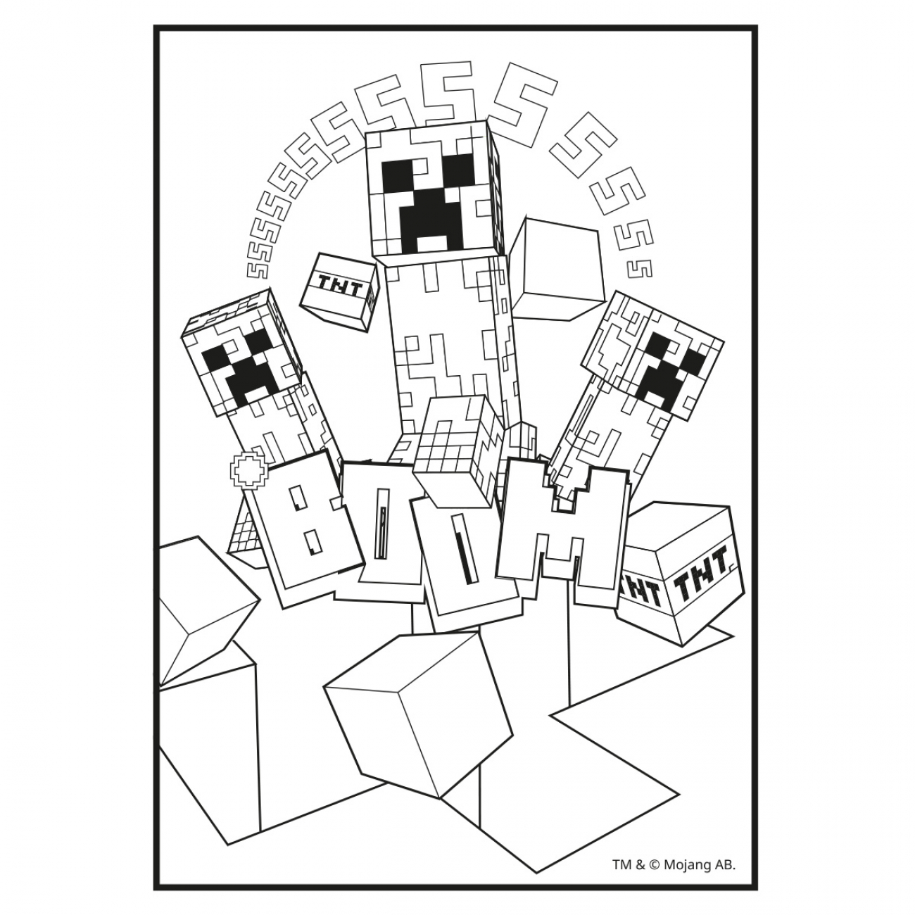 Розмальовка А4 "Minecraft" 12стор. з наліпками та завданнями №743222/Yes/(100) — фото 4
