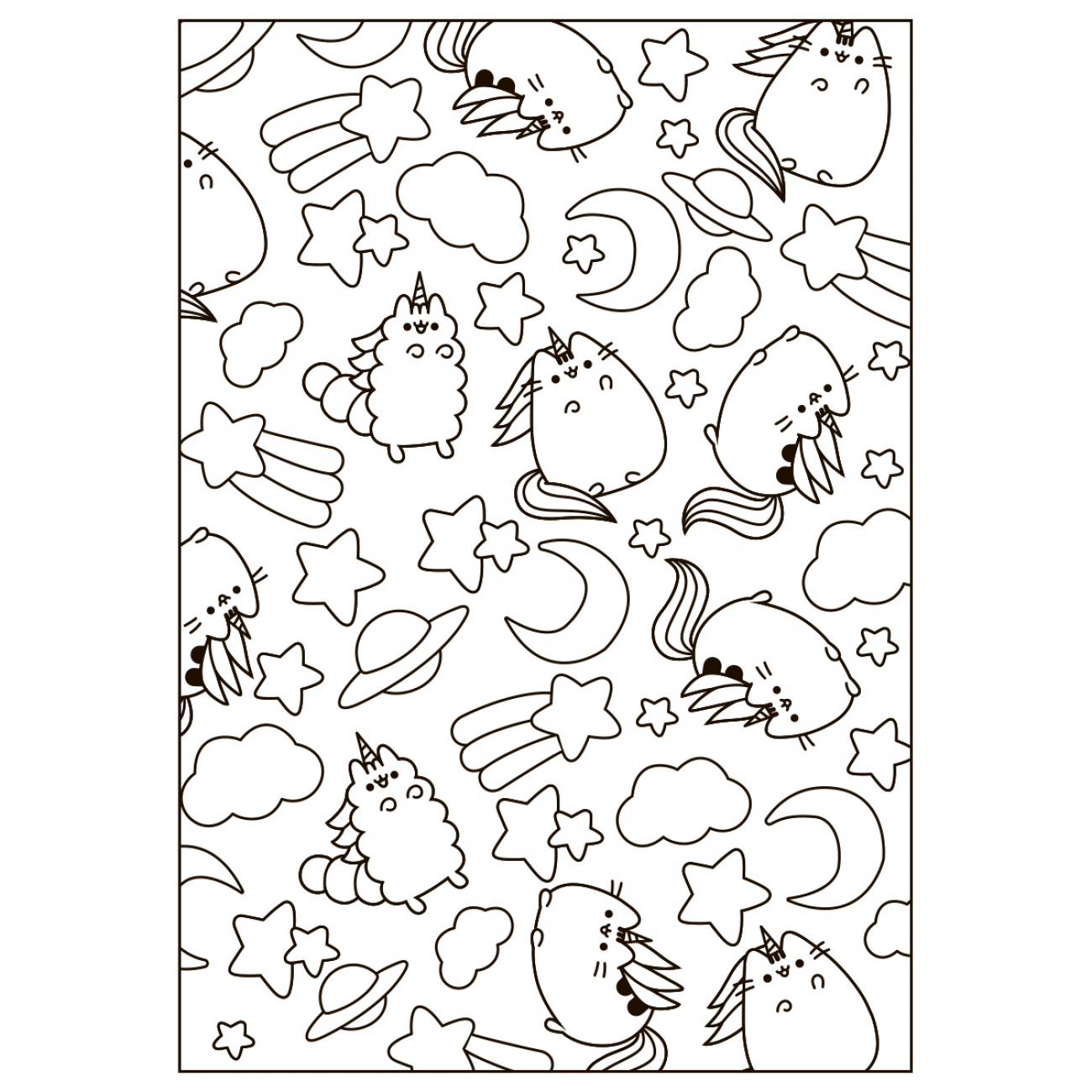 Розмальовка А4 "Pusheen 2" 12стор. №743274/Yes/(100) — фото 3
