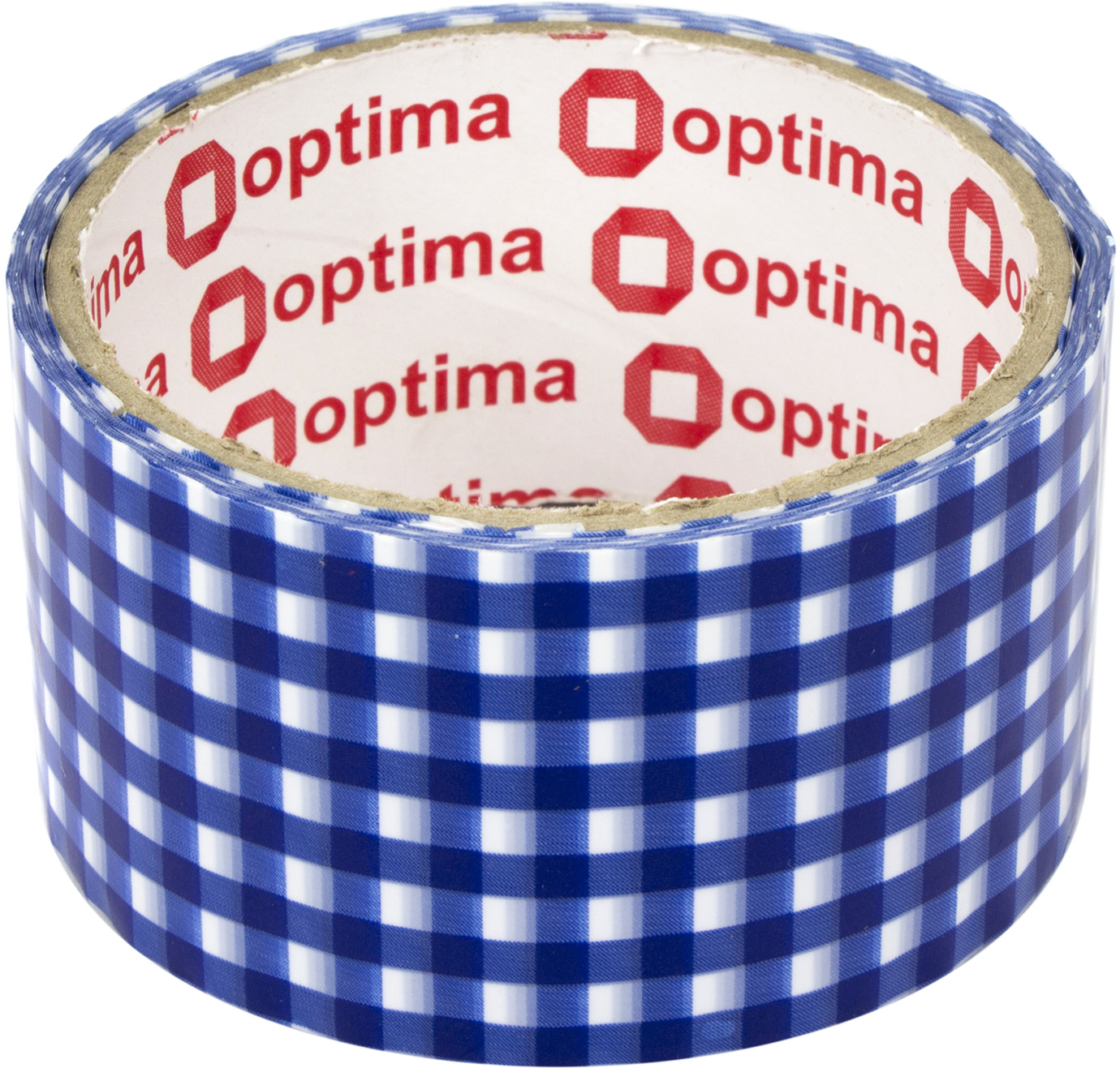 Стрічка клейка пакув. "Optima" Tartan 48ммх20м син. в клітинку №O45362(6)(72) — фото 4
