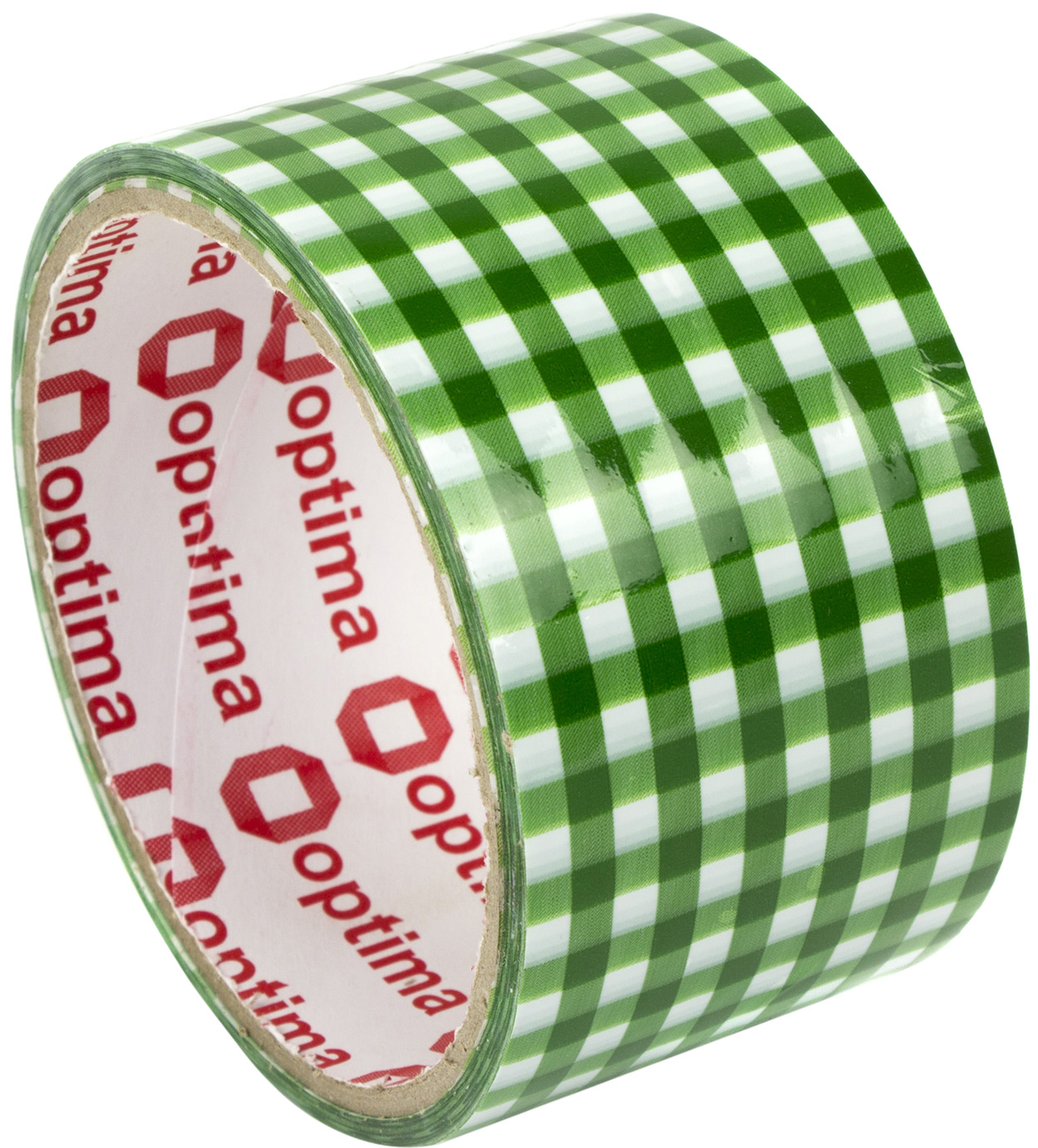 Стрічка клейка пакув. "Optima" Tartan 48ммх20м зелен. в клітинку №O45364(6)(72) — купити | Канцелярський Сад