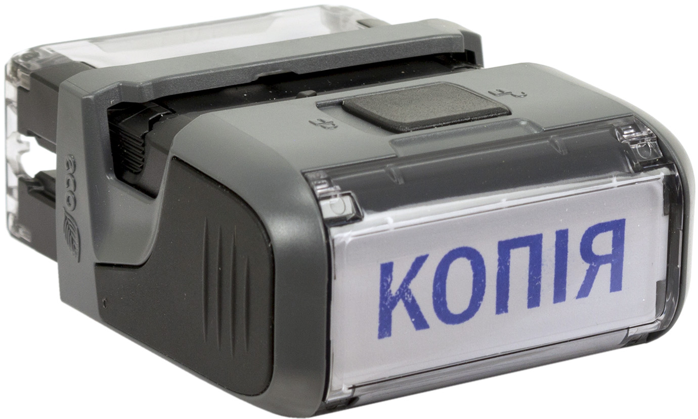Оснастка для штампа пласт. 38х14мм Trodat №4911 "Копія" (сiр.) — фото 4
