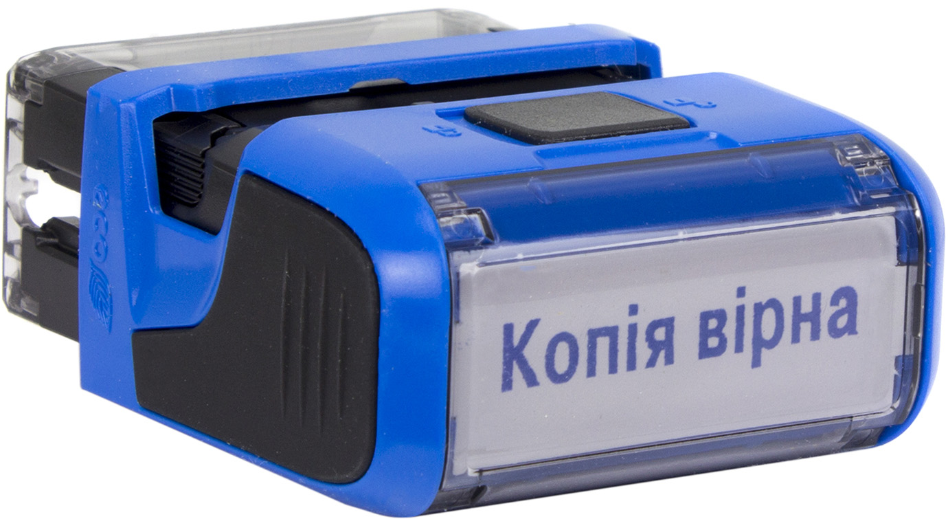 Оснастка для штампа пласт. 38х14мм Trodat №4911 "Копія вірна" (синя) — фото 4