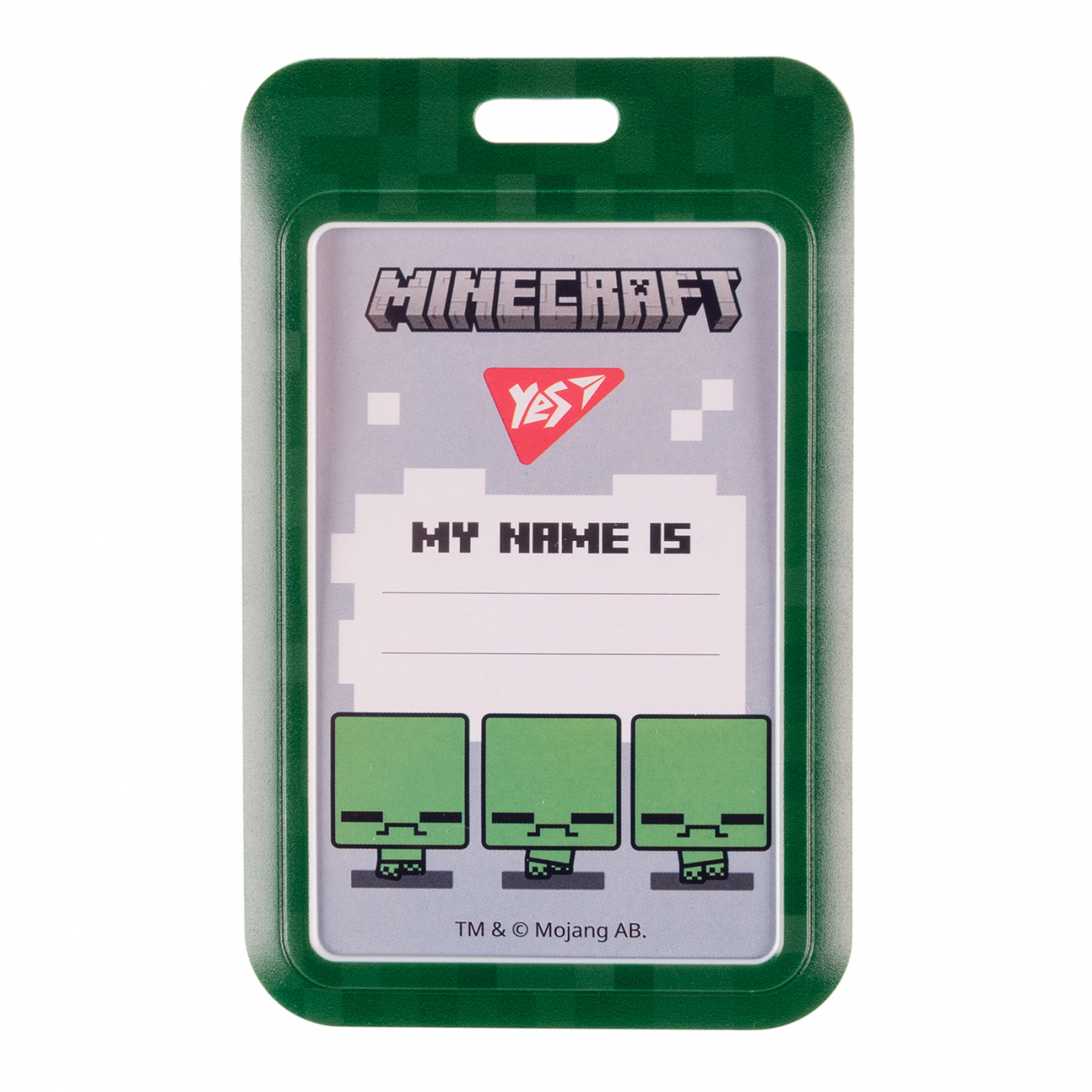 Бейдж "Yes" Minecraft №940322 вертик.,слайдер(20) — фото товару | Канцелярський Сад