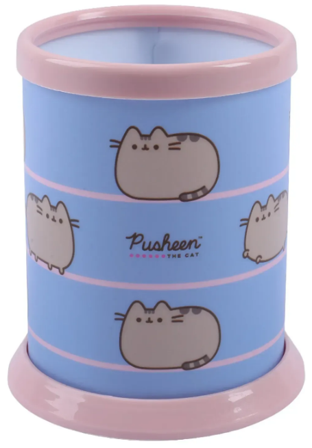 Стакан для ручок "Yes" №940408 "Pusheen" розбірний,світло-рожевий(20) — фото товару | Канцелярський Сад