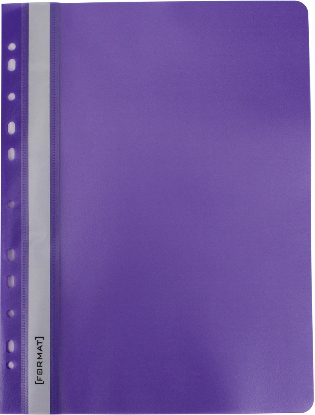 Папка-швидкозш. "Economix Light" №E38504-12 А4з прозор.верхом,з перфор.,апел.,фіол(10)(300 — фото товару | Канцелярський Сад