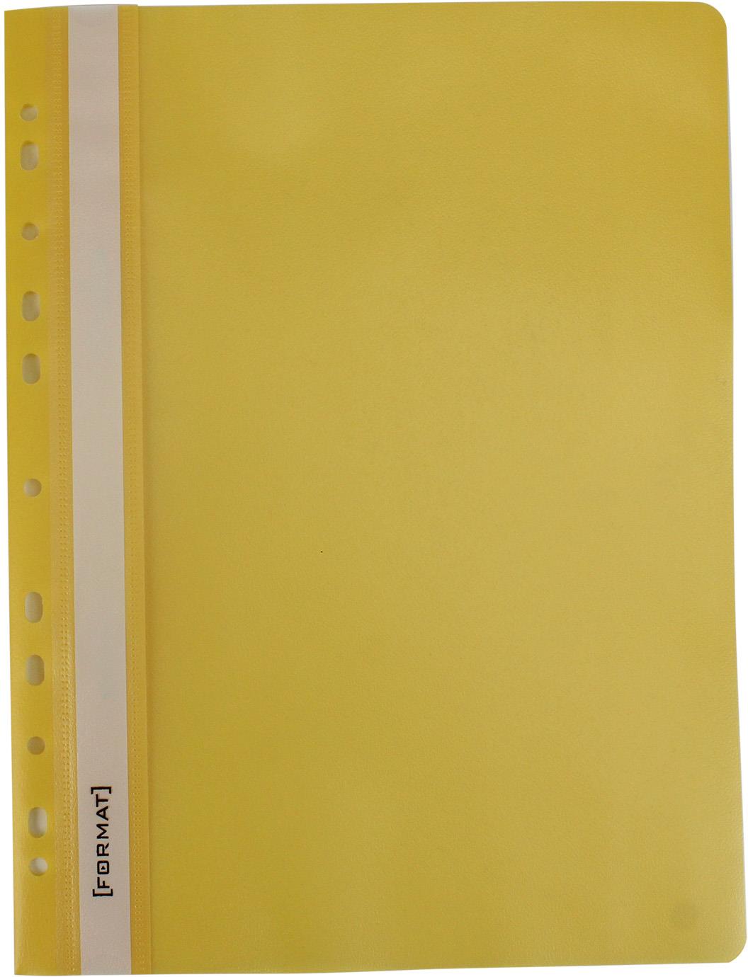 Папка-швидкозш. "Economix Light" №E38504-05 А4 з прозор.верхом,з перфор.,апельс.,жовта(10)(300) — фото товару | Канцелярський Сад