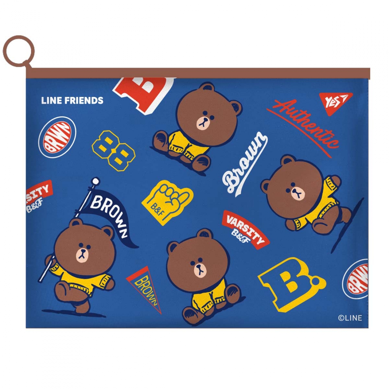 Папка-конверт "Yes" №492091 А4 Line Friends на блискавці(12)(144) — фото товару | Канцелярський Сад