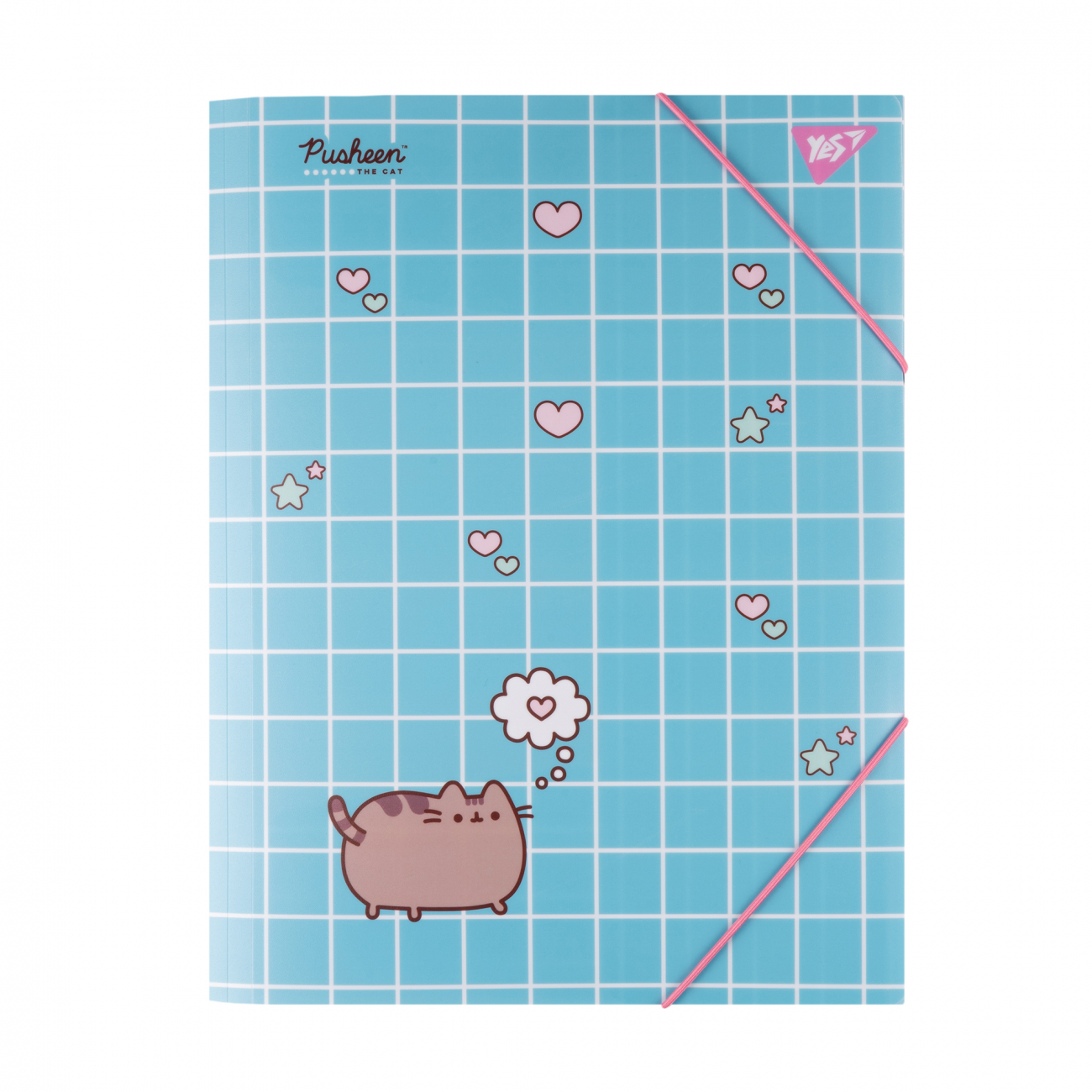Папка "Yes" А4 №492215 "Pusheen. Hearts" на рез. (40)(80) — фото товару | Канцелярський Сад