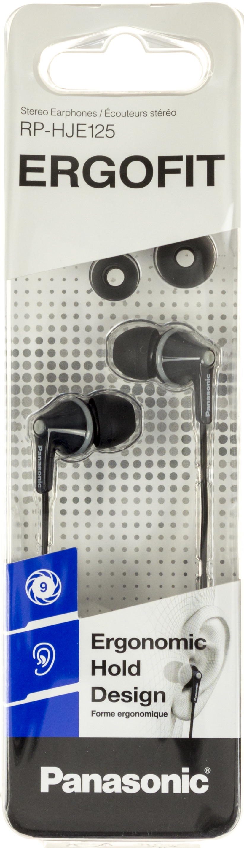 Навушники вакуумні Panasonic RP-HJE125E-K black(10) — купити | Канцелярський Сад
