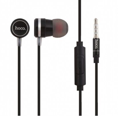 Навушники вакуумні метал. HOCO Ling Sound M16 1,2м black+мікрофон — купити | Канцелярський Сад