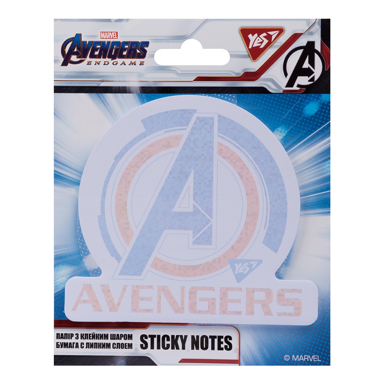 Блок/зам. липк. краєм 104х93мм 40арк. "Yes" Avengers №170271(24) — фото товару | Канцелярський Сад