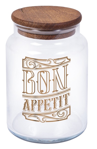 Банка скло "Herevin Bon Appetit" 0,635л з кришкою №232004-147(24) — фото товару | Канцелярський Сад