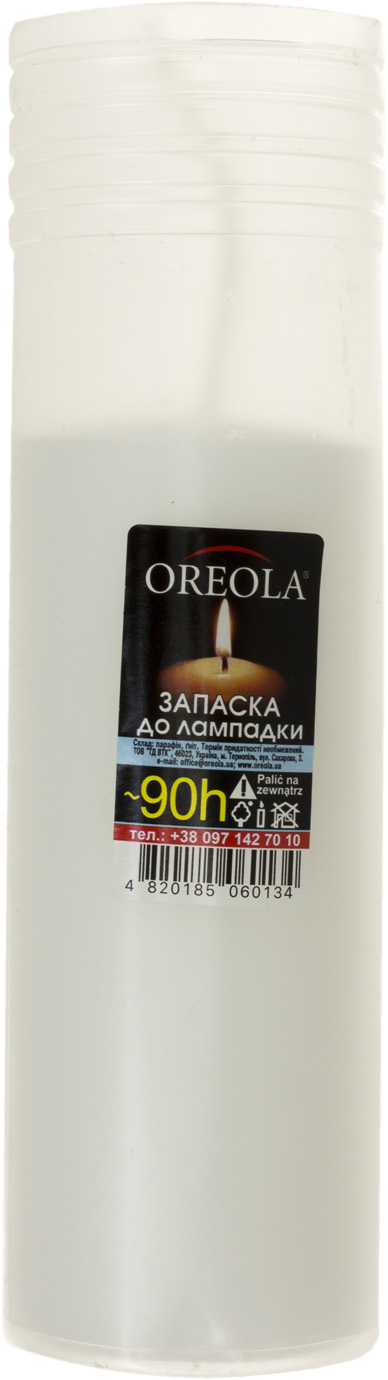 Свічка парафінова "Ореола" 90год.(34) — купити | Канцелярський Сад