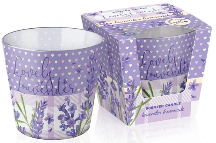 Свічка з ароматом "Bartek candles" 115г/30год. Lavander Lemonade(12) — купити | Канцелярський Сад