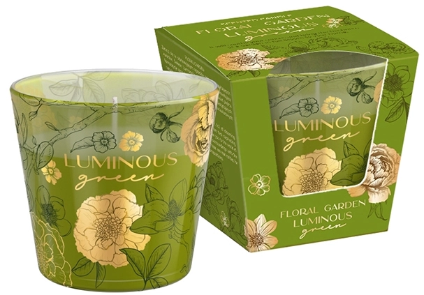 Свічка з ароматом "Bartek candles" 115г/30год. Luminous Grreen(12) — купити | Канцелярський Сад